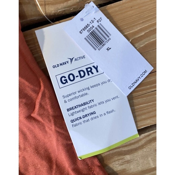 NWT Old Navy Active Fueled by Sunshine Statement T Shirt Size XL Women’s Coral - Picture 4 of 7